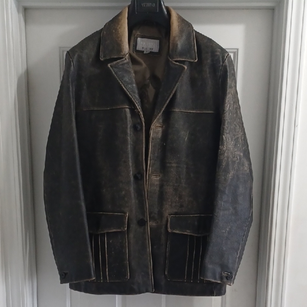 Wilsons Genuine Leather Brown Jacket, L